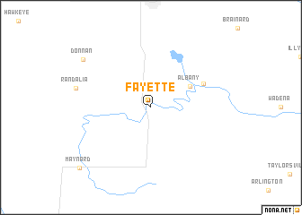 map of Fayette