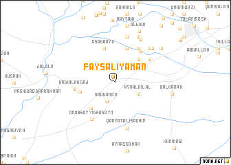 map of Fayşal Iyāmān