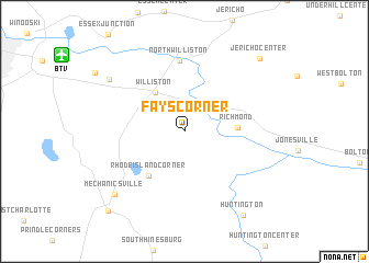 map of Fays Corner