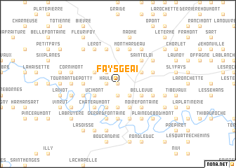 map of Faysgeai