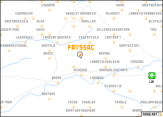 map of Fayssac