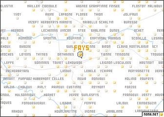 map of Fays