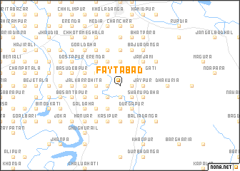 map of Faytābād