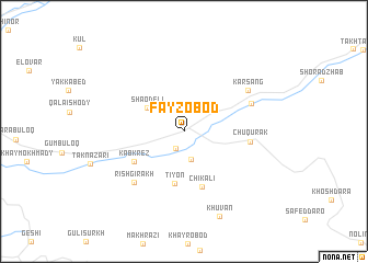 map of Fayzobod