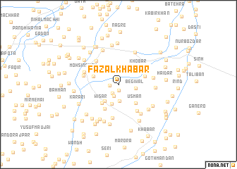 map of Fāzal Khabar