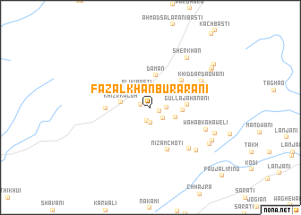 map of Fazal Khān Burarāni