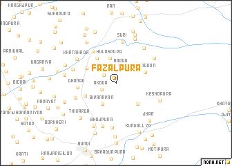 map of Fazalpura