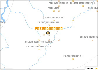 map of Fazenda Arara