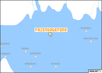 map of Fazenda de Fora