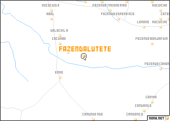 map of Fazenda Lutete