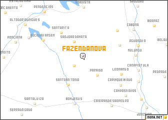 map of Fazenda Nova