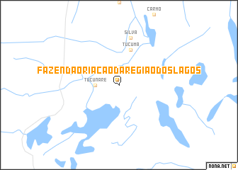 map of Fazenda Oriação da Região dos Lagos