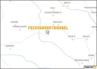 map of Fazenda Santa Isabel