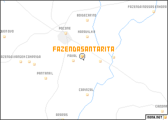 map of Fazenda Santa Rita