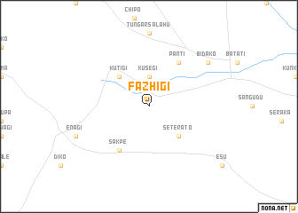 map of Fazhigi