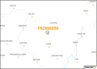 map of Fazhukeng