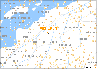 map of Fāzilpur