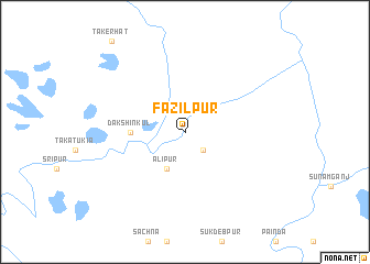 map of Fazilpur