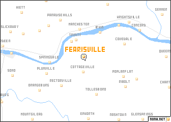 map of Fearisville