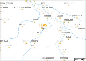 map of Féas