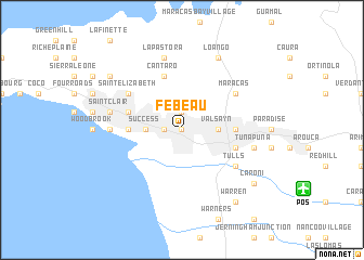 map of Fébeau