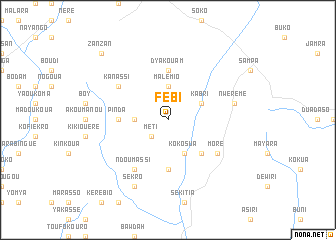 map of Febi