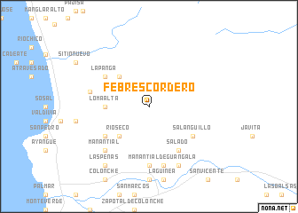 map of Febres Cordero