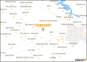 map of February