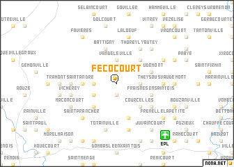 map of Fécocourt