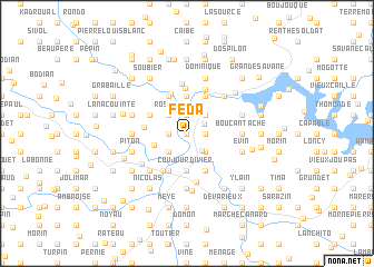 map of Féda