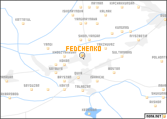 map of Fedchenko