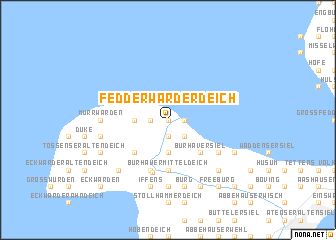 map of Fedderwarderdeich