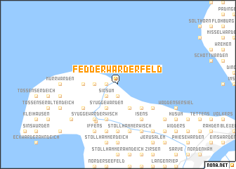 map of Fedderwarderfeld