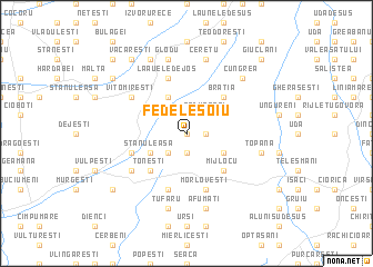 map of Fedeleşoiu