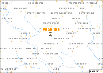 map of Fedémes