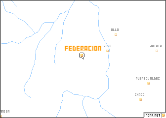 map of Federación