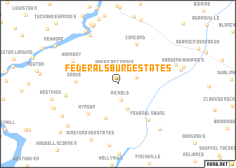 map of Federalsburg Estates