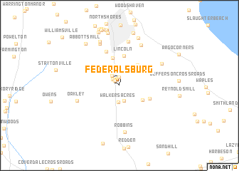 map of Federalsburg