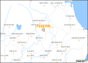 map of Federal