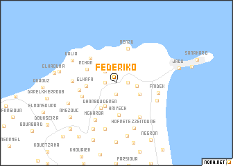 map of Federiko