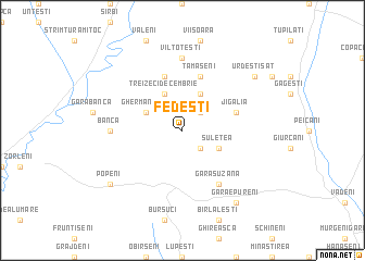 map of Fedeşti