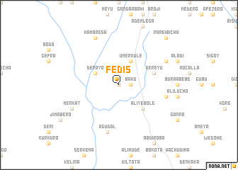 map of Fedīs