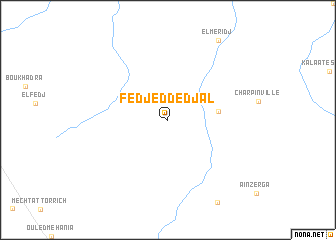 map of Fedj ed Dedjal