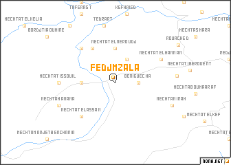 map of Fedj MʼZala