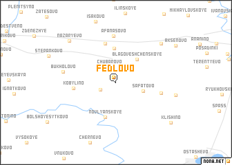 map of Fedlovo