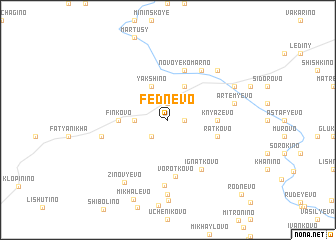 map of Fednevo