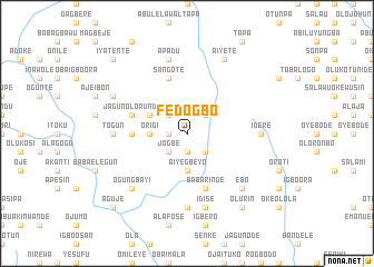 map of Fedogbo