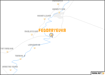 map of Fedorayevka