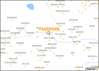 map of Fedorikha