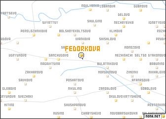 map of Fedorkova